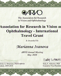   ARVO travel grant